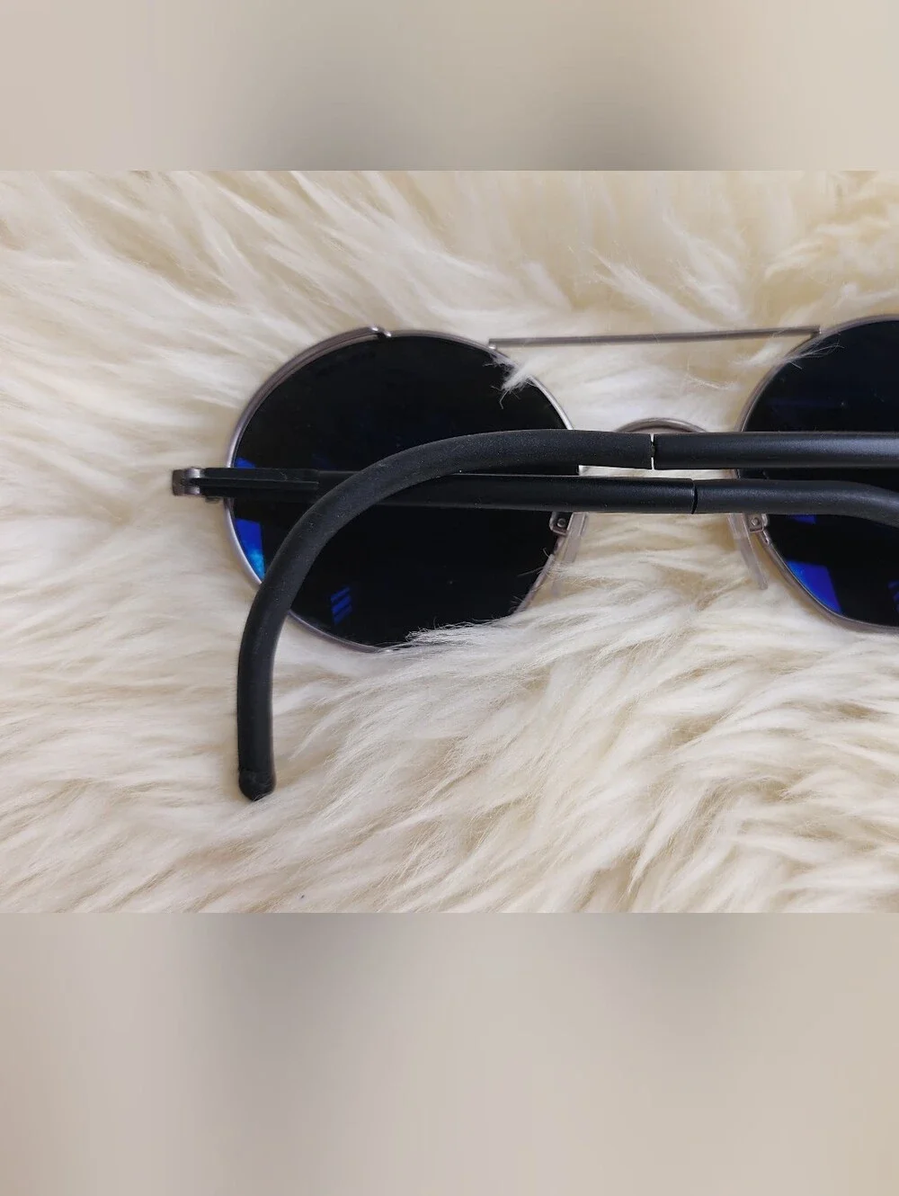 Cebe Round Black Lens Sunglasses